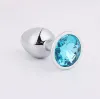 Метален анален разширител син кристал