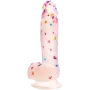 Jelly Joe шарено дилдо — течен силикон, вакуумна основа 25 см Реалистично дилдо Jelly Joe шарено — течен силикон, вакуумна основа, 25 см