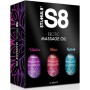 S8 Stimul8 комплект 3 масажни масла 50 мл Relax Vitalize Refresh