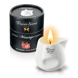 Plaisirs Secrets Pomegranate Massage Candle