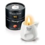 Plaisirs Secrets massage candle peach — ceramic jar, 80 ml, France