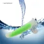Jelly Dildo Transparent Green Realistic — suction cup base 19.5 cm Realistic Jelly dildo transparent green with suction cup base — 19.5 cm