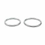 Rimba L metal cock ring set 50 and 55 mm silver
