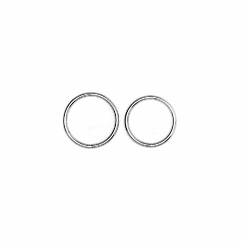 Rimba S metal cock ring set 40 and 45 mm silver