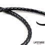 Latetobed лъскав черен дълъг бич 138 см