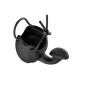 Passion Labs Male Cage black vibrating cock ring with ball sleeve