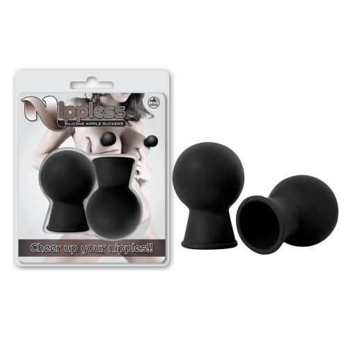 Nippless nipple suckers black Nippless black silicone nipple suckers set of 2