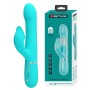 Pretty Love Falin turquoise rabbit vibrator with moving beads and clitoral stimulator