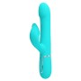 Pretty Love Falin turquoise rabbit vibrator with moving beads and clitoral stimulator