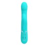 Pretty Love Falin turquoise rabbit vibrator with moving beads and clitoral stimulator