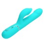 Pretty Love Falin turquoise rabbit vibrator with moving beads and clitoral stimulator