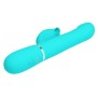 Pretty Love Falin turquoise rabbit vibrator with moving beads and clitoral stimulator