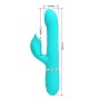 Pretty Love Falin turquoise rabbit vibrator with moving beads and clitoral stimulator