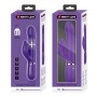 Pretty Love Falin dark purple rabbit vibrator with moving beads and clitoral stimulator