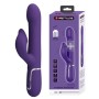 Pretty Love Falin dark purple rabbit vibrator with moving beads and clitoral stimulator