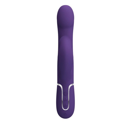 Pretty Love Falin dark purple rabbit vibrator with moving beads and clitoral stimulator