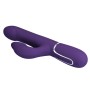Pretty Love Falin dark purple rabbit vibrator with moving beads and clitoral stimulator