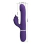 Pretty Love Falin dark purple rabbit vibrator with moving beads and clitoral stimulator