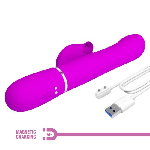 Pretty Love Falin light purple rabbit vibrator with moving beads and clitoral stimulator