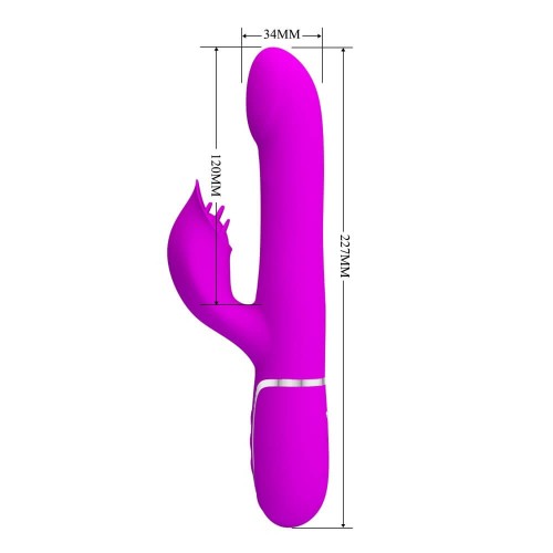 Pretty Love Falin light purple rabbit vibrator with moving beads and clitoral stimulator