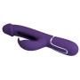 Pretty Love Kampas rabbit vibrator dark purple Pretty Love Kampas dark purple dual motor rabbit vibrator with swinging tongue and clitoral ears