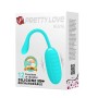 Pretty Love Kirk turquoise compact vibrating egg made of super soft silicone