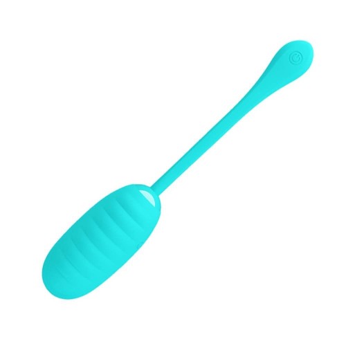 Pretty Love Kirk turquoise compact vibrating egg made of super soft silicone