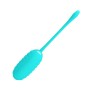 Pretty Love Kirk turquoise compact vibrating egg made of super soft silicone