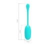 Pretty Love Kirk turquoise compact vibrating egg made of super soft silicone