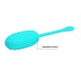Pretty Love Kirk turquoise compact vibrating egg made of super soft silicone