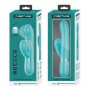 Pretty Love Mariana turquoise thumping rabbit vibrator with clitoral stimulator made of soft silicone