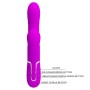 Pretty Love Mariana purple thumping rabbit vibrator with clitoral stimulator made of soft silicone