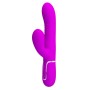 Pretty Love Mariana purple thumping rabbit vibrator with clitoral stimulator made of soft silicone