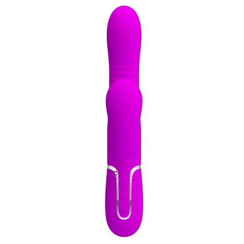 Pretty Love Mariana purple thumping rabbit vibrator with clitoral stimulator made of soft silicone