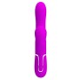 Pretty Love Mariana purple thumping rabbit vibrator with clitoral stimulator made of soft silicone