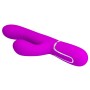 Pretty Love Mariana purple thumping rabbit vibrator with clitoral stimulator made of soft silicone