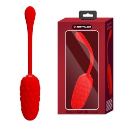 Quilted Vibrating Egg Pretty Love Marina Red