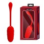 Pretty Love Marina red quilted vibrating egg with 12 functions