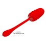 Pretty Love Marina red quilted vibrating egg with 12 functions
