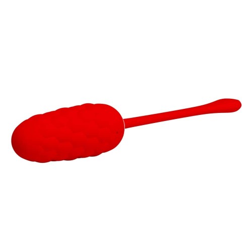 Pretty Love Marina red quilted vibrating egg with 12 functions