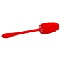 Pretty Love Marina red quilted vibrating egg with 12 functions