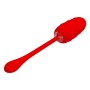 Pretty Love Marina red quilted vibrating egg with 12 functions