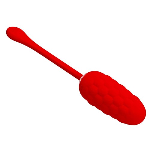 Pretty Love Marina red quilted vibrating egg with 12 functions