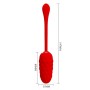 Pretty Love Marina red quilted vibrating egg with 12 functions