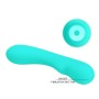 Pretty Love Matt green 12 function rabbit vibrator made of soft silicone