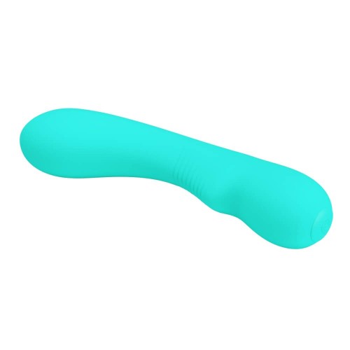 Pretty Love Matt green 12 function rabbit vibrator made of soft silicone