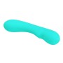 Pretty Love Matt green 12 function rabbit vibrator made of soft silicone