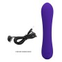 Pretty Love Matt purple 12 function rabbit vibrator made of soft silicone