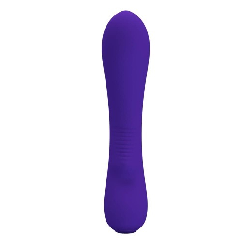 Pretty Love Matt purple 12 function rabbit vibrator made of soft silicone