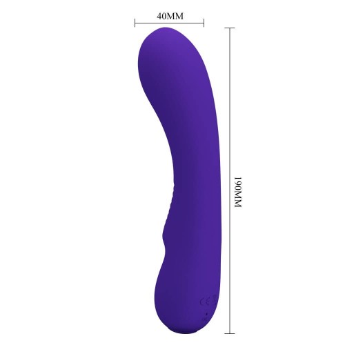 Pretty Love Matt purple 12 function rabbit vibrator made of soft silicone